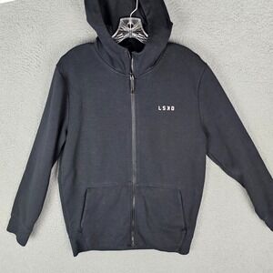 LSKD Hoodie Mens Medium Athletic Gym Stretch Long Sleeve Regular Fit Full Zip
